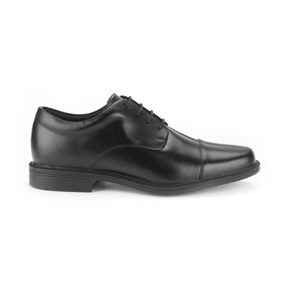 Rockport Men's Ellingwood Oxfords - Black - USA (8926YPDWL)